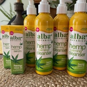 Alba Botanica  Hemp Calming Cleanser & Hemp soothing Serum